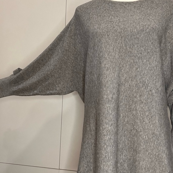 Cardigan manche chauve-souris gris charcoal - Picture 2 of 10